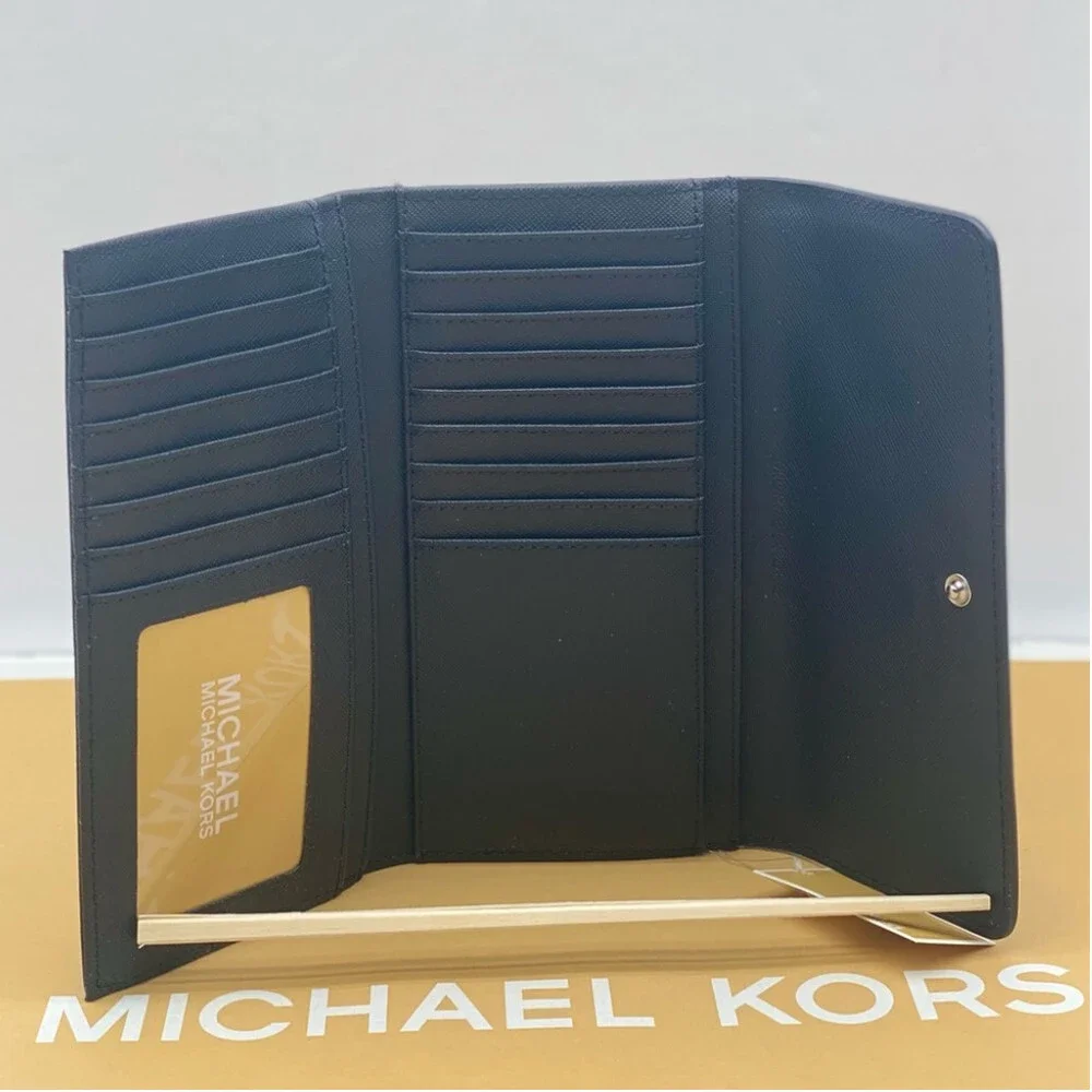 Michael Kors Trifold Wallet Black - Picture 5 of 6